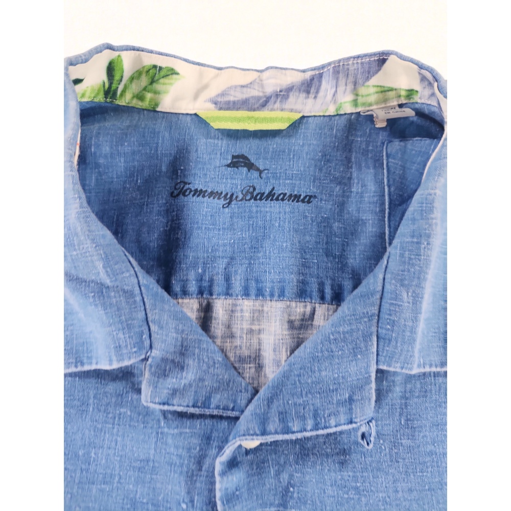 Tommy Bahama Men's 100% Linen Button-Down Shirt 2XLT Casual Beach Resort Top - Picture 2 of 6